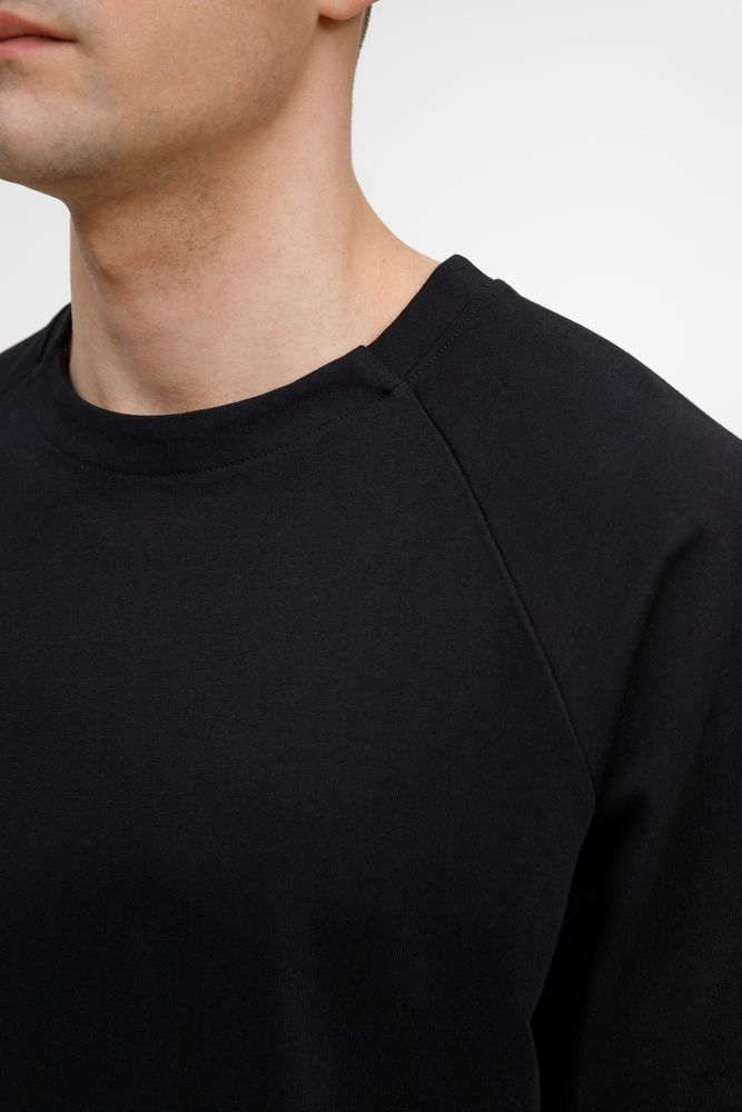 Футболка оверсайз унисекс Avenu, черная — изображение 7