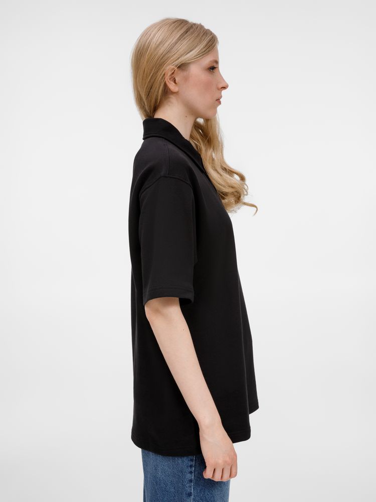 Рубашка поло унисекс Tiimi, черная — изображение 9