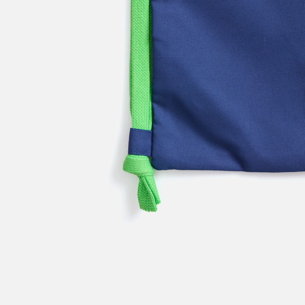 Рюкзак B3, синий с зелеными лямками — изображение 5