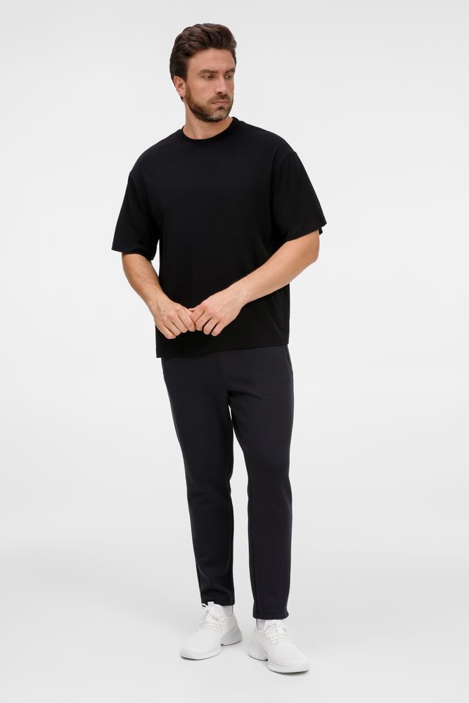 Футболка оверсайз унисекс Lavinia, черная — изображение 13