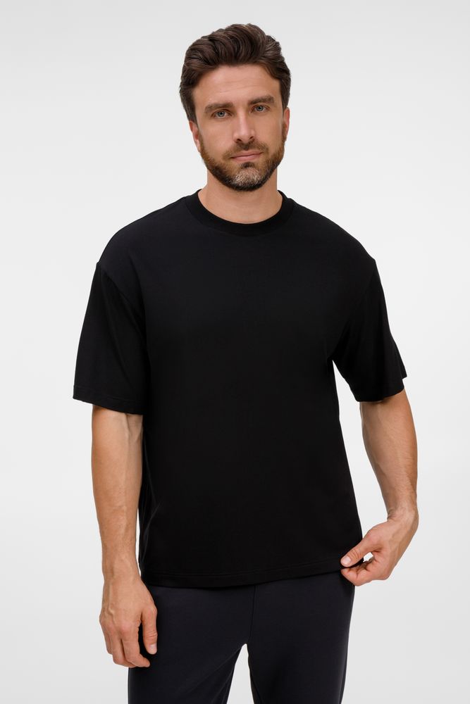 Футболка оверсайз унисекс Lavinia, черная — изображение 10