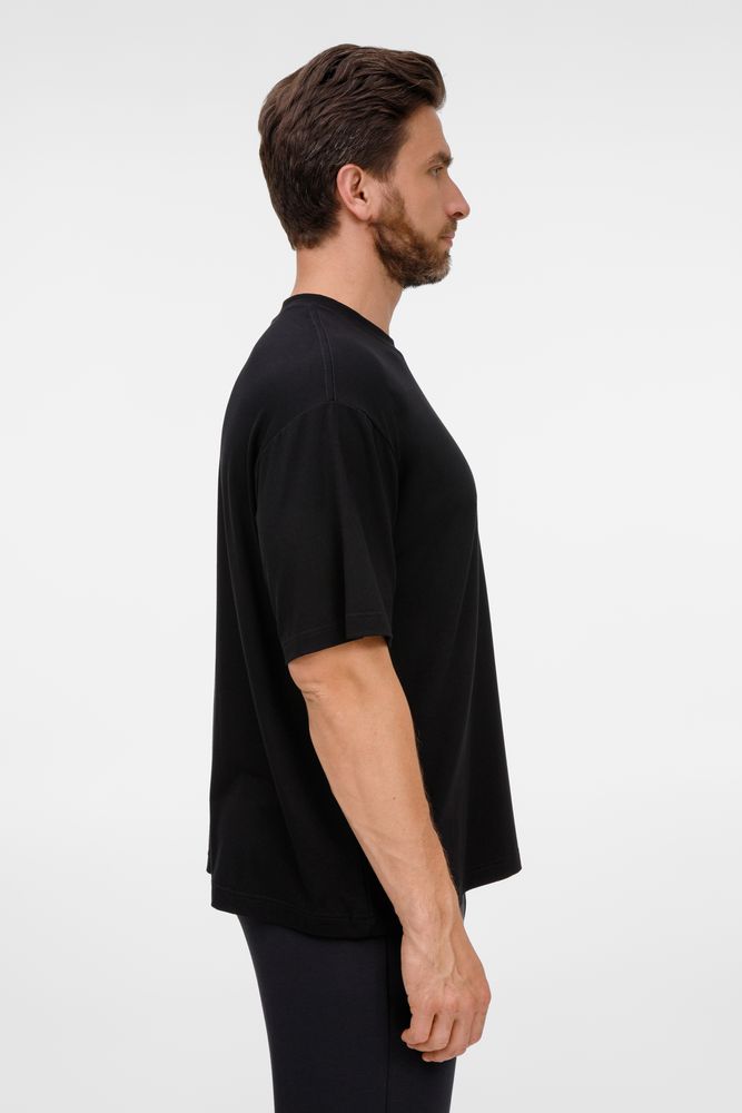 Футболка оверсайз унисекс Lavinia, черная — изображение 11