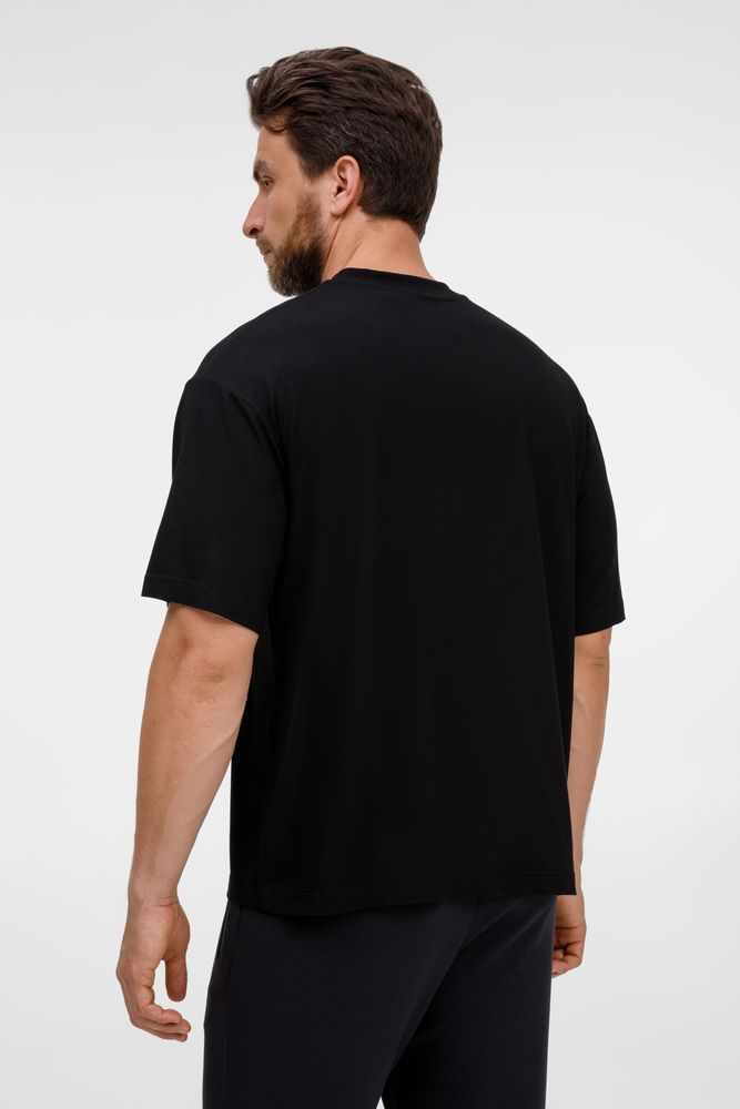 Футболка оверсайз унисекс Lavinia, черная — изображение 12