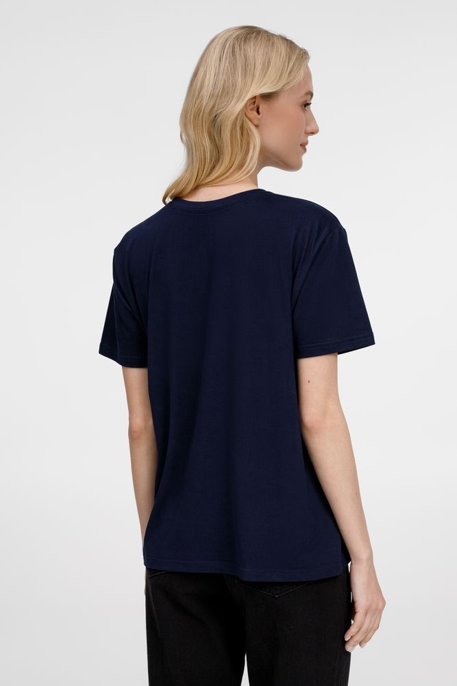 Футболка унисекс Senti, темно-синяя — изображение 10