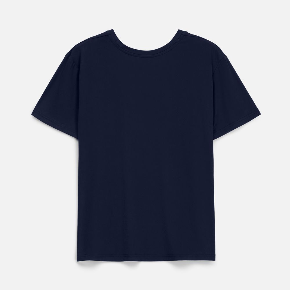 Футболка унисекс Senti, темно-синяя — изображение 3