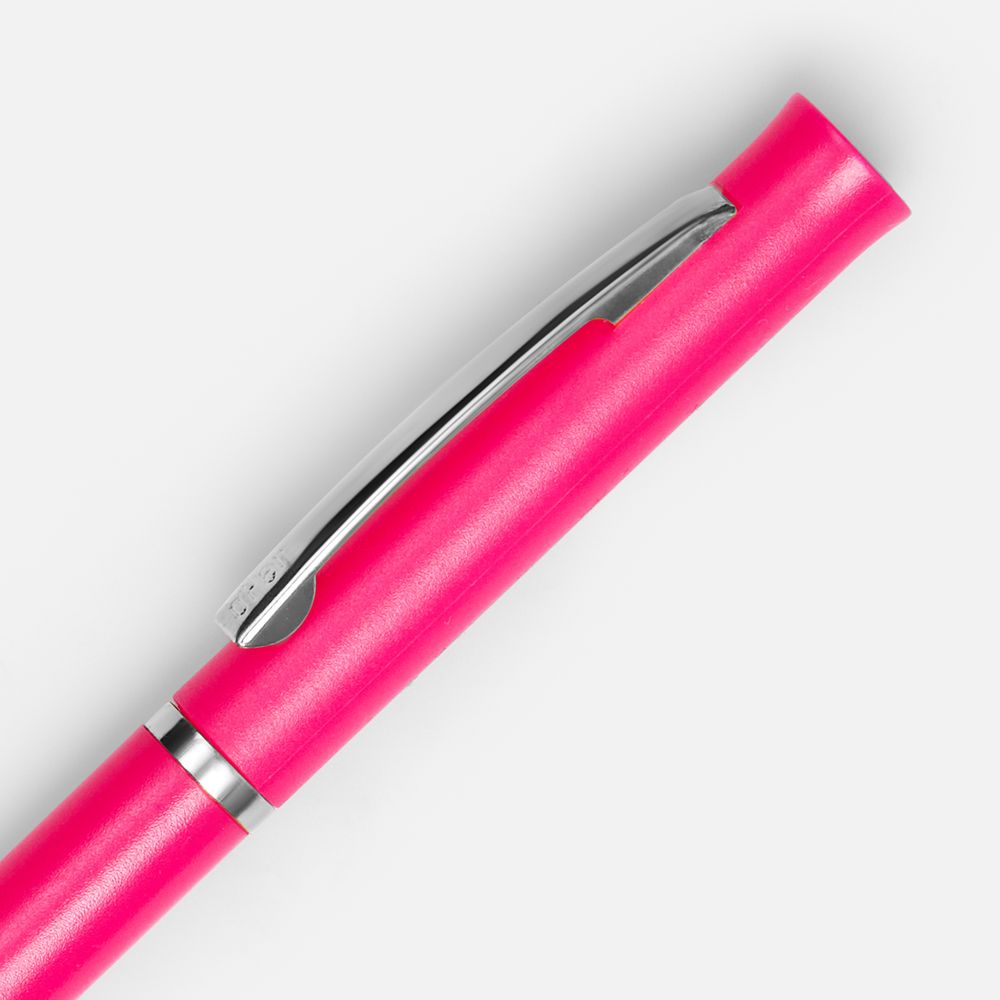 Ручка шариковая Euro Chrome, розовая — изображение 4