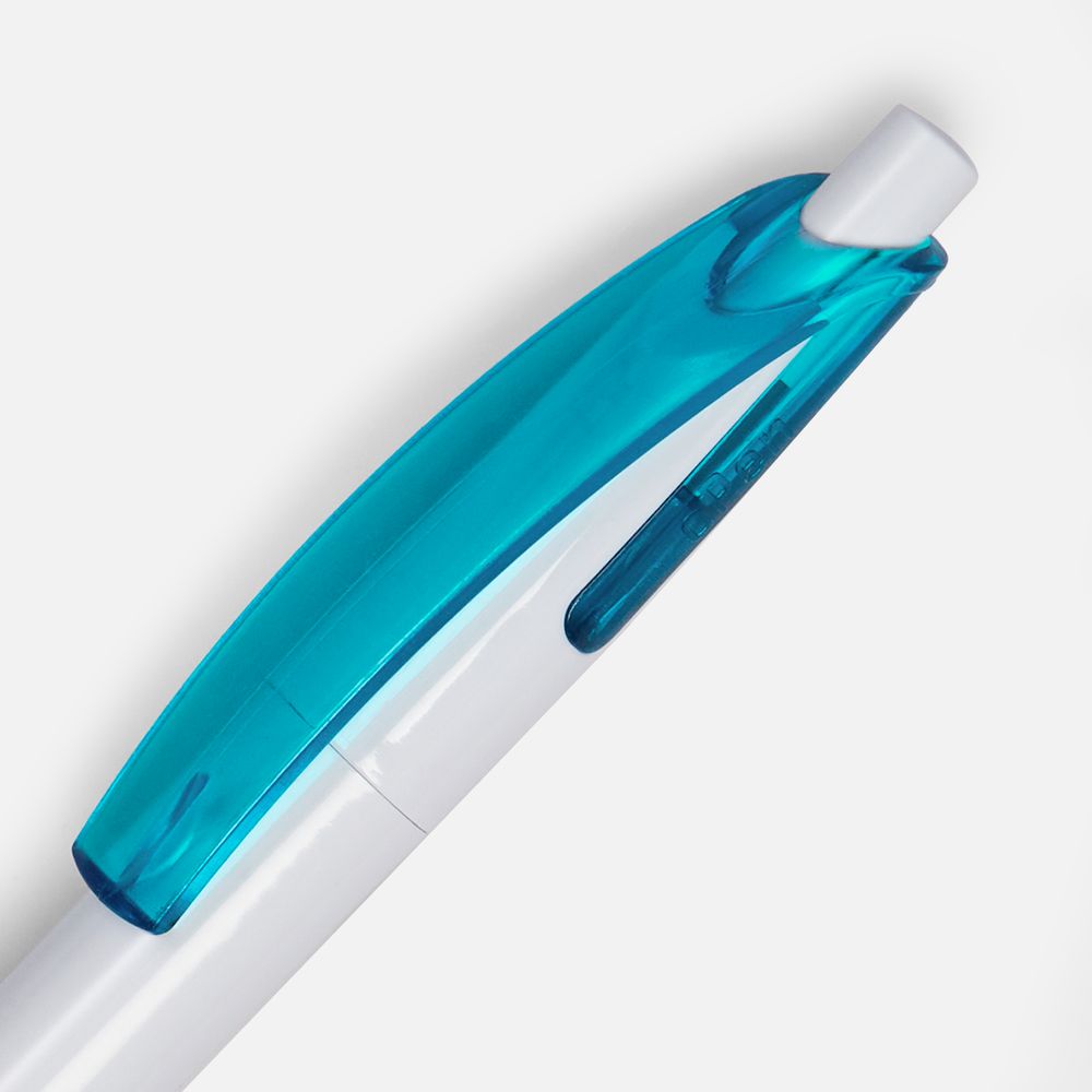 Ручка шариковая Bento, белая с голубым — изображение 4