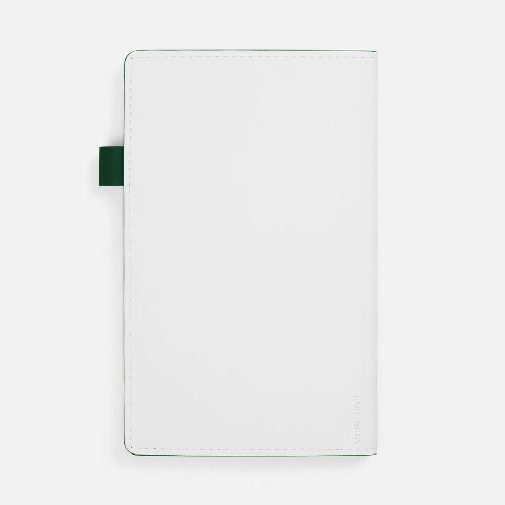 Ежедневник White Shall, недатированный, бело-зеленый — изображение 3