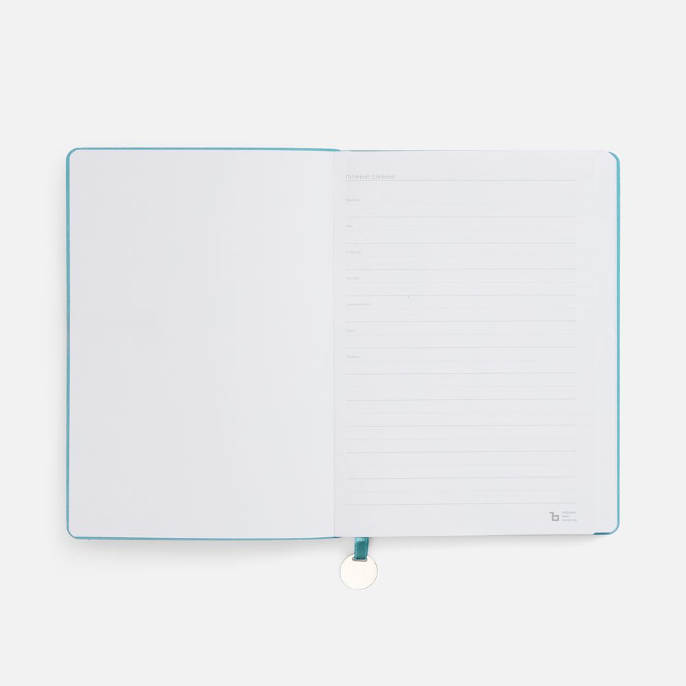 Ежедневник Lafite, недатированный, бирюзовый — изображение 8