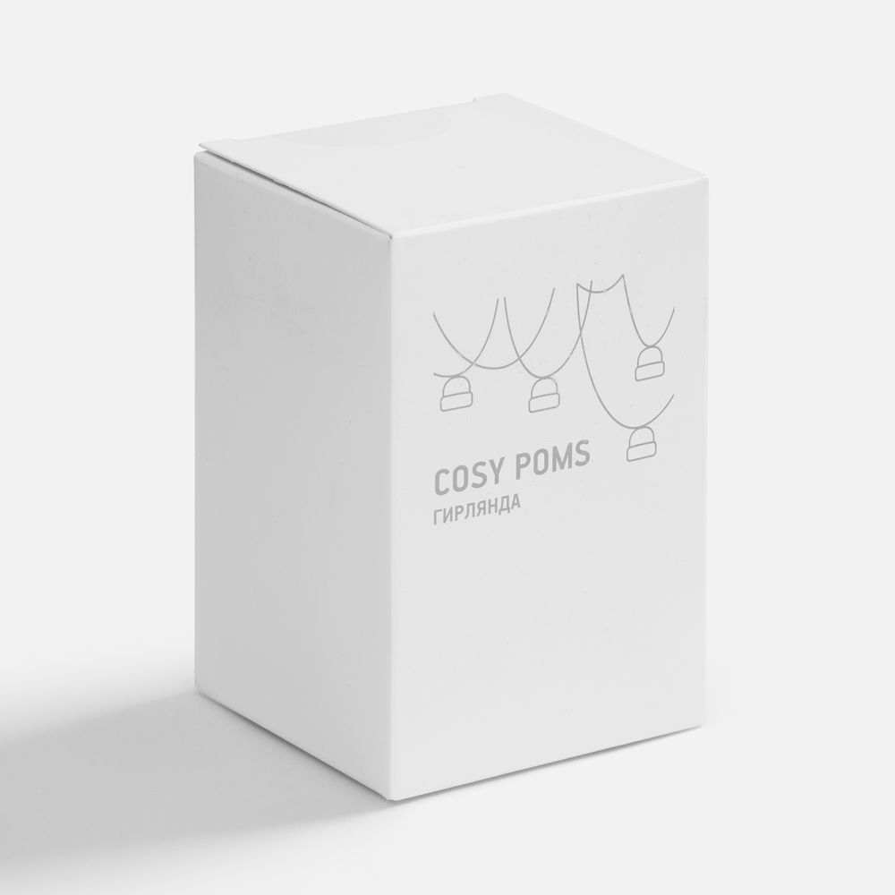 Гирлянда Cosy Poms, белая — изображение 7