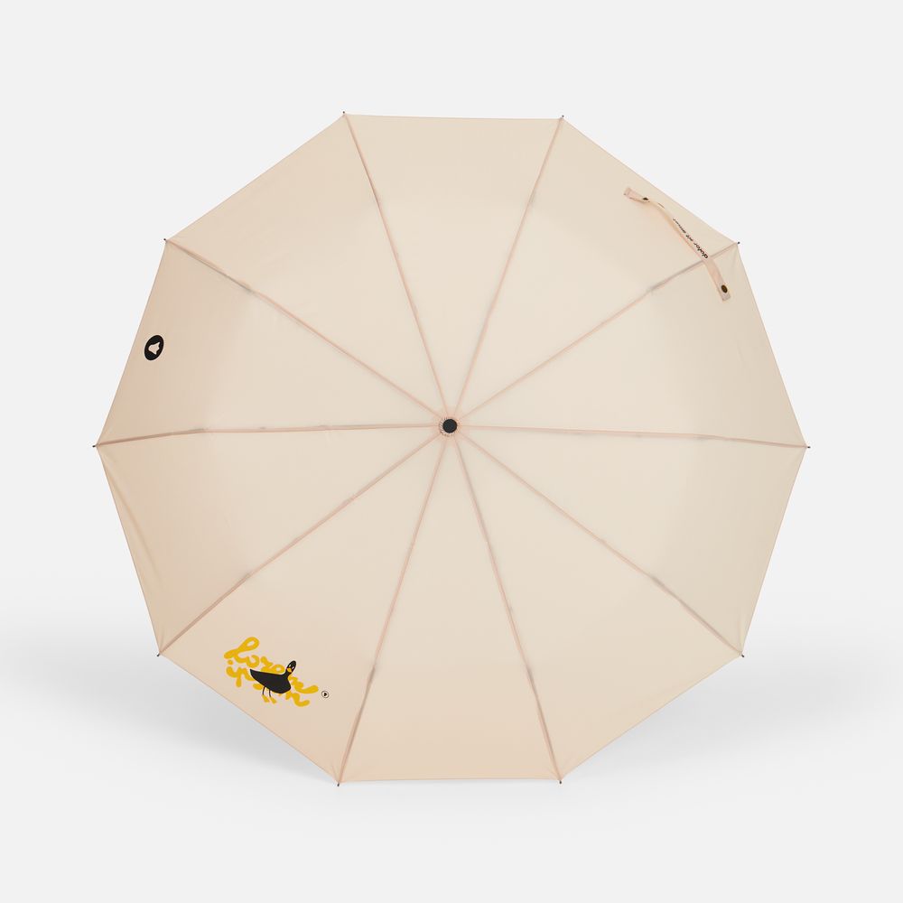 Зонт складной Cloudburst в подарочной упаковке, бежевый — изображение 12