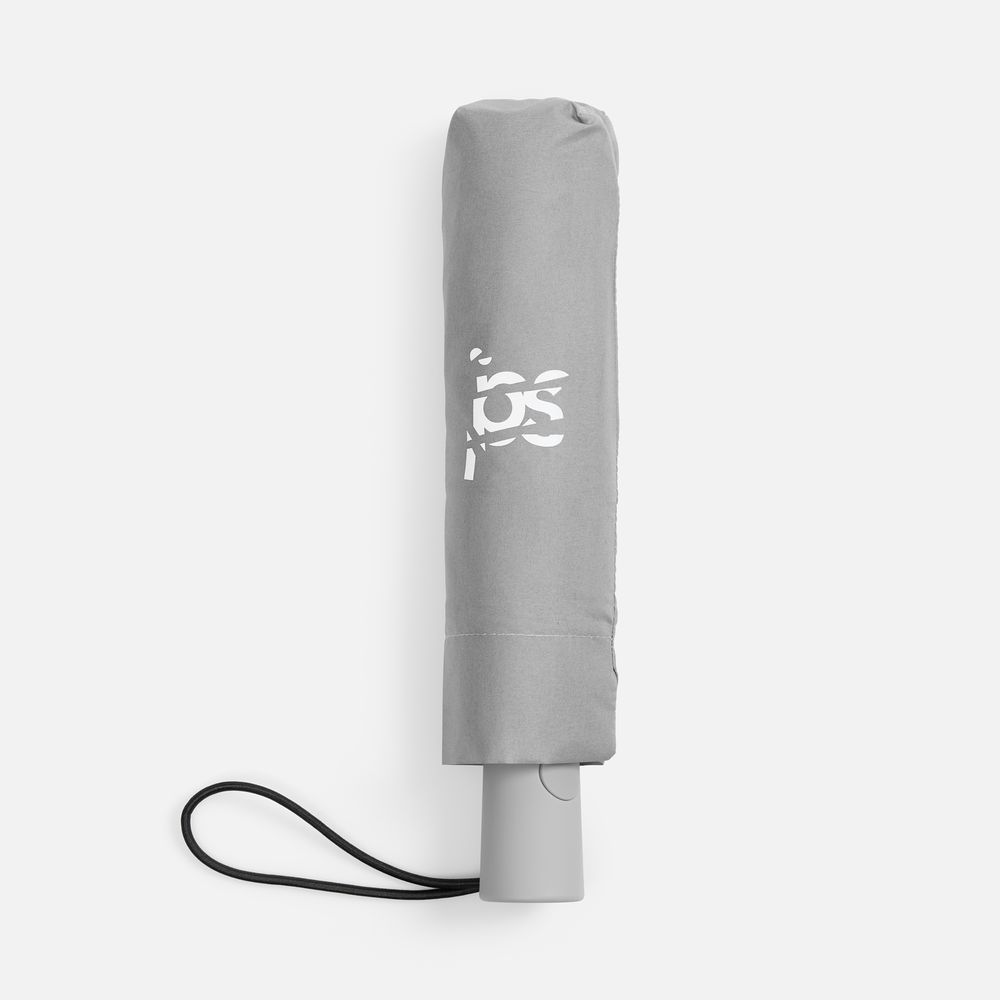 Зонт складной Hard Work с проявляющимся рисунком, серый — изображение 11