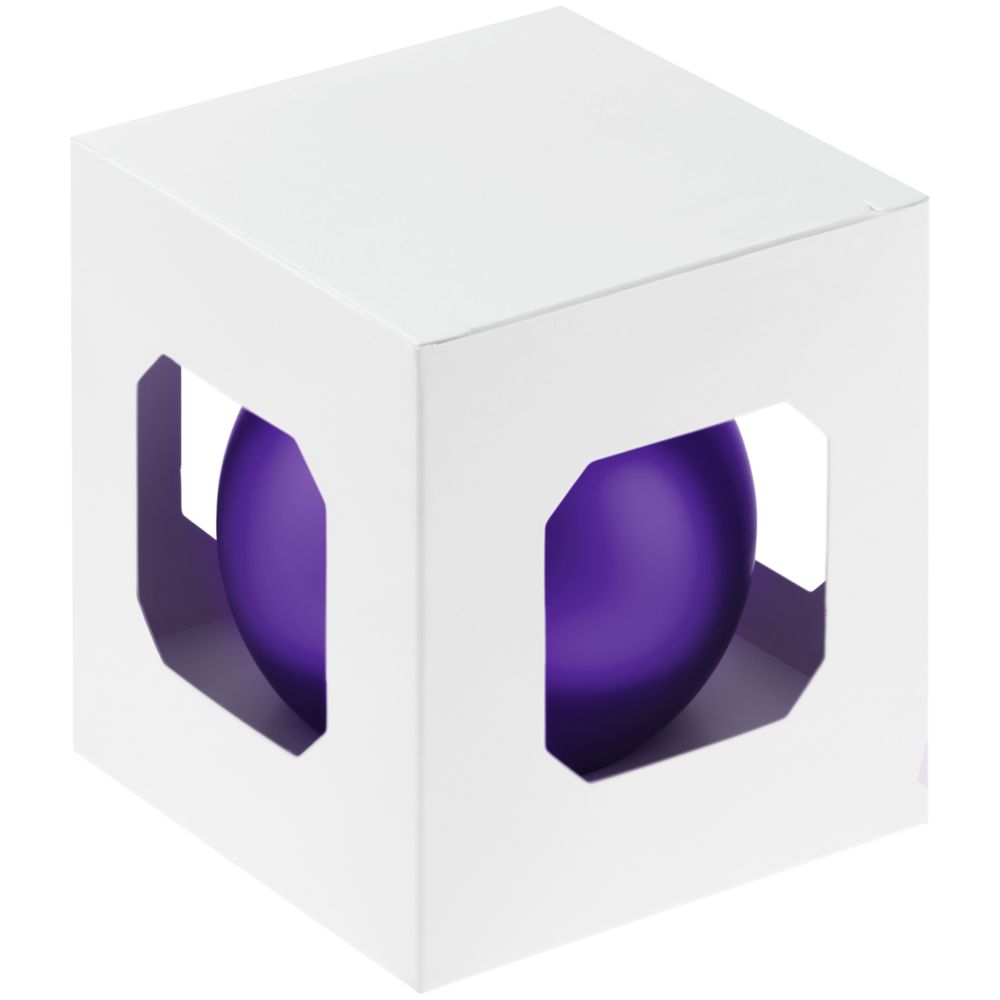 Елочный шар Finery Matt, 8 см, матовый фиолетовый — изображение 3