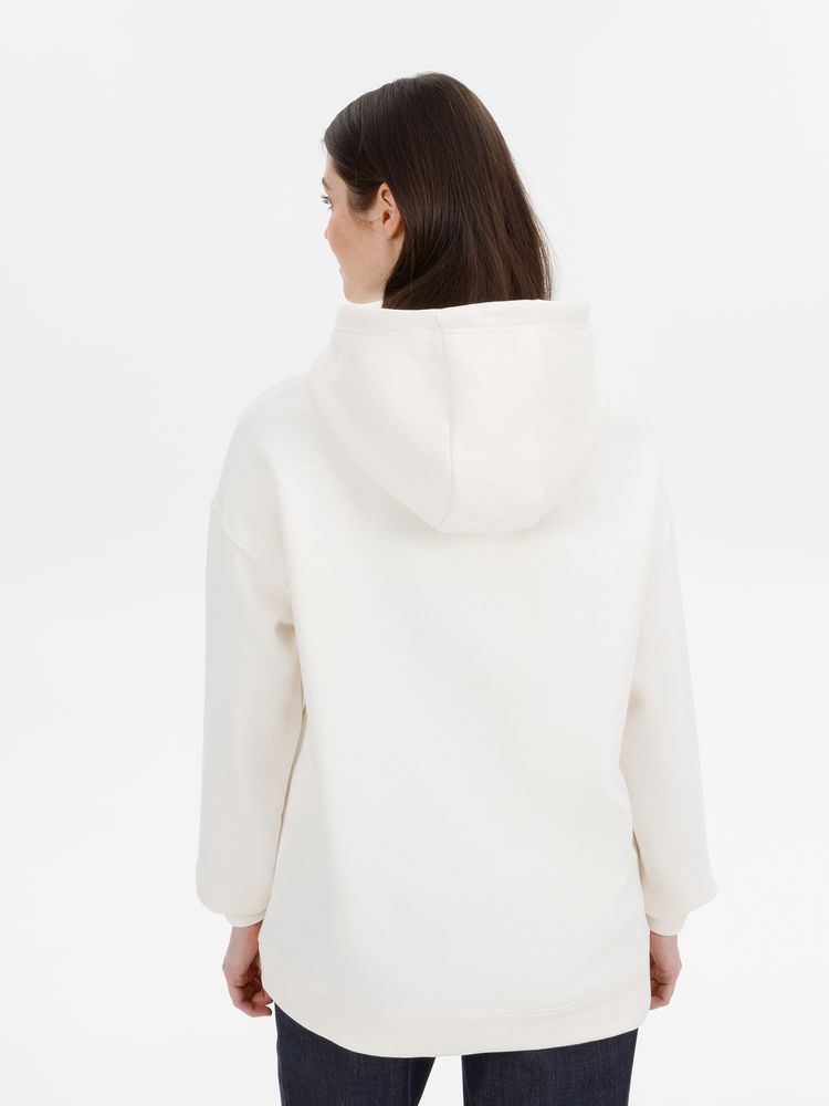 Худи оверсайз унисекс Snuggie, молочно-белое — изображение 8