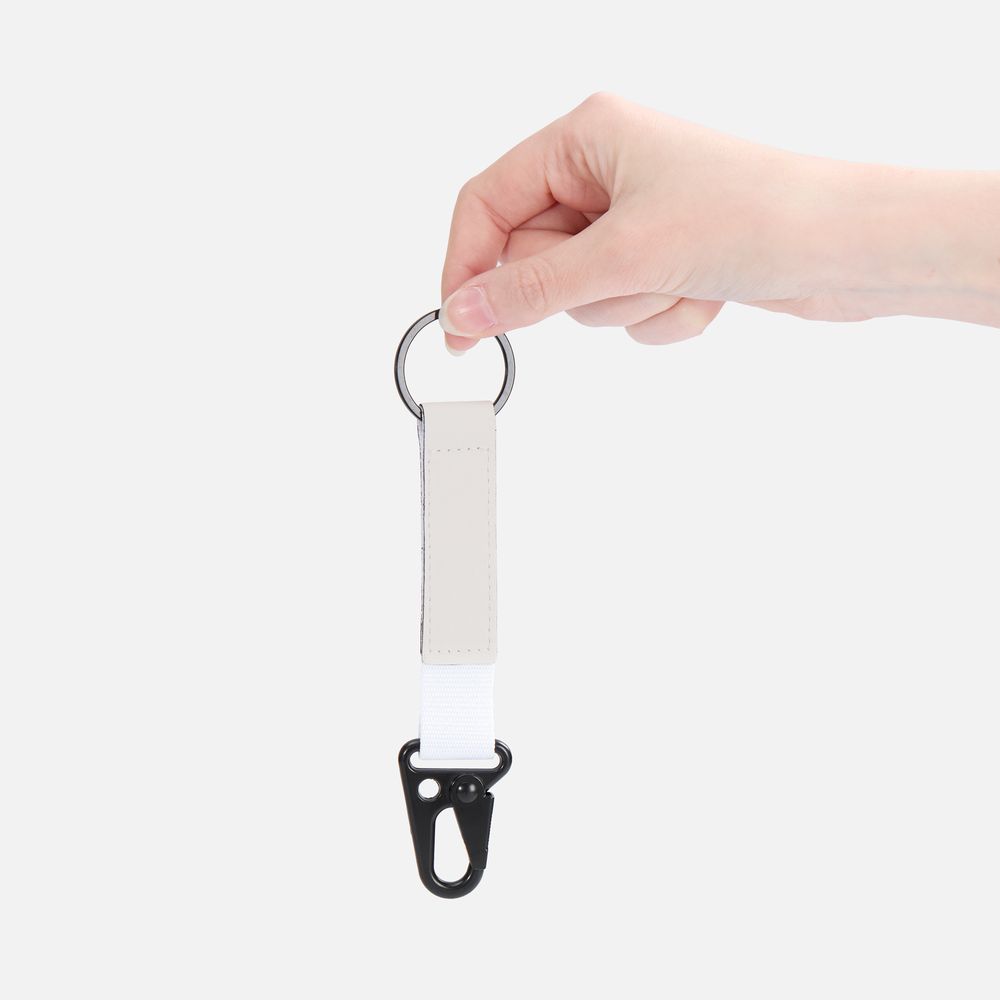 Брелок с карабином Manlig, белый — изображение 4