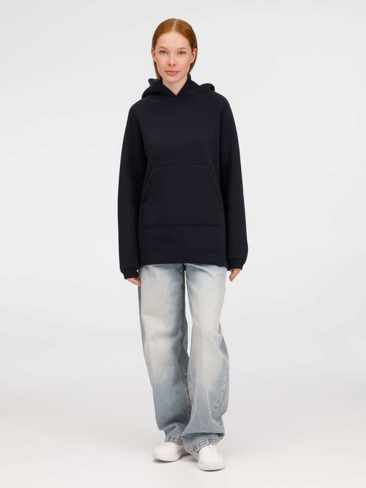 Худи унисекс оверсайз Easy Street, темно-синее — изображение 17