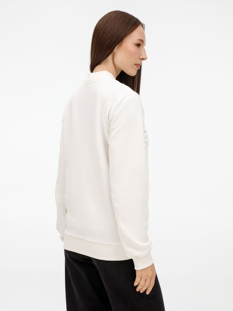 Бомбер унисекс Nuppu, молочно-белый — изображение 10