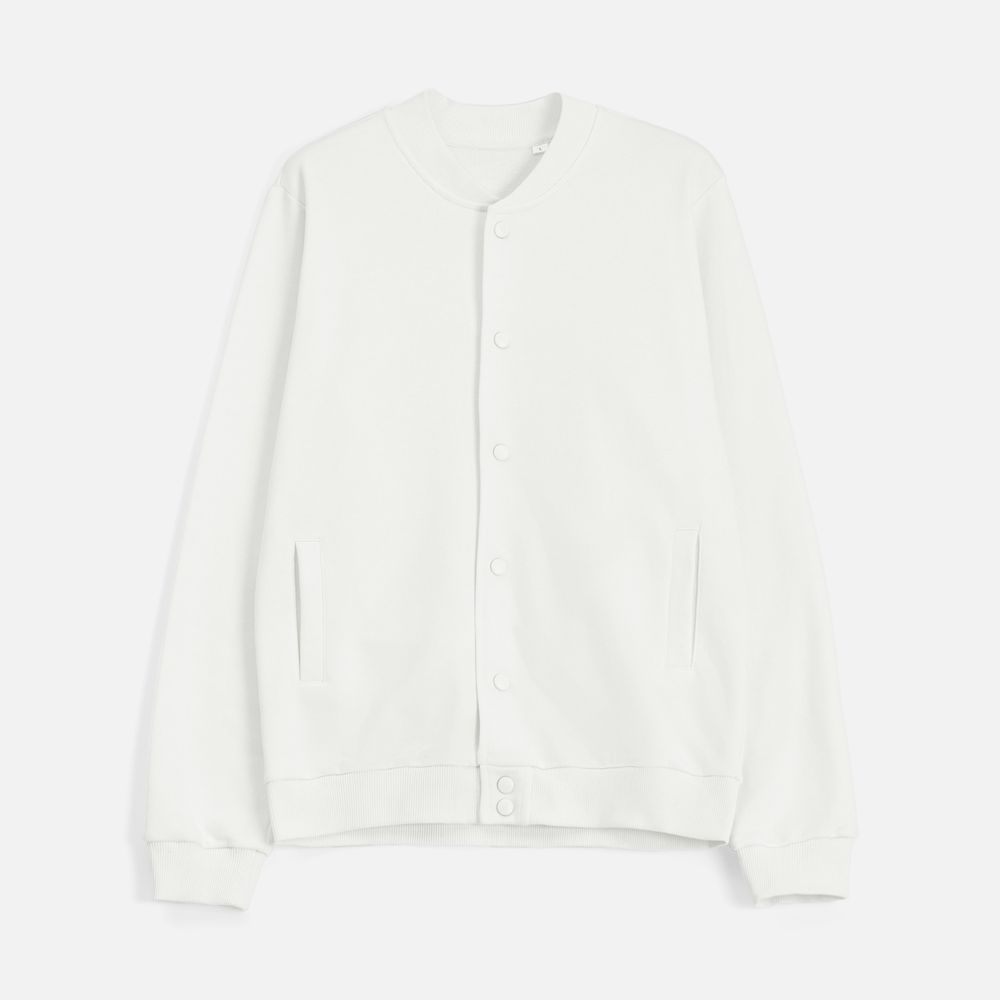 Бомбер унисекс Nuppu, молочно-белый — изображение 3