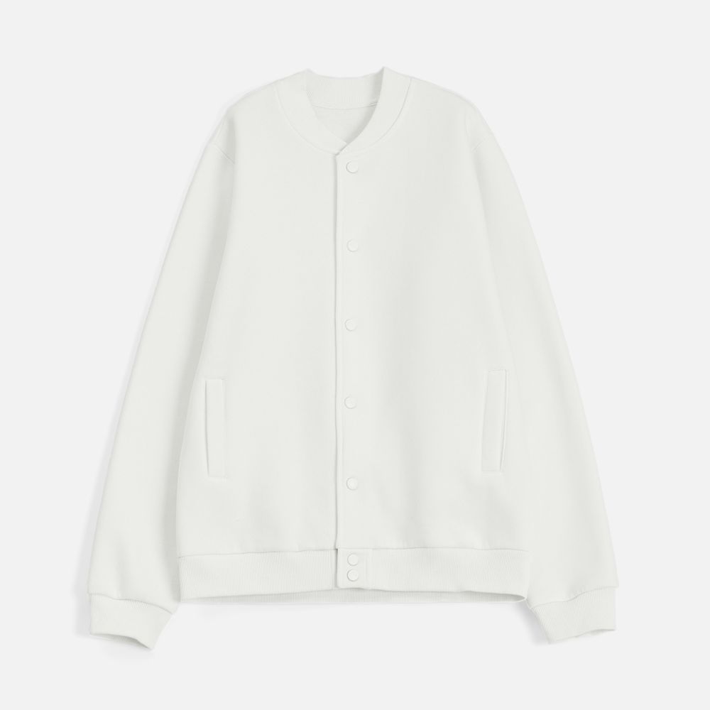 Бомбер унисекс AtmosWear, молочно-белый — изображение 3