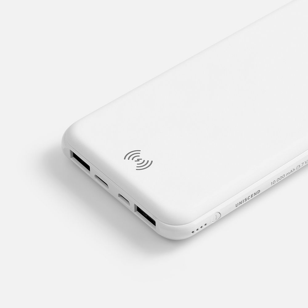 Аккумулятор с беспроводной зарядкой All Day Wireless, 10000 мАч, белый — изображение 6