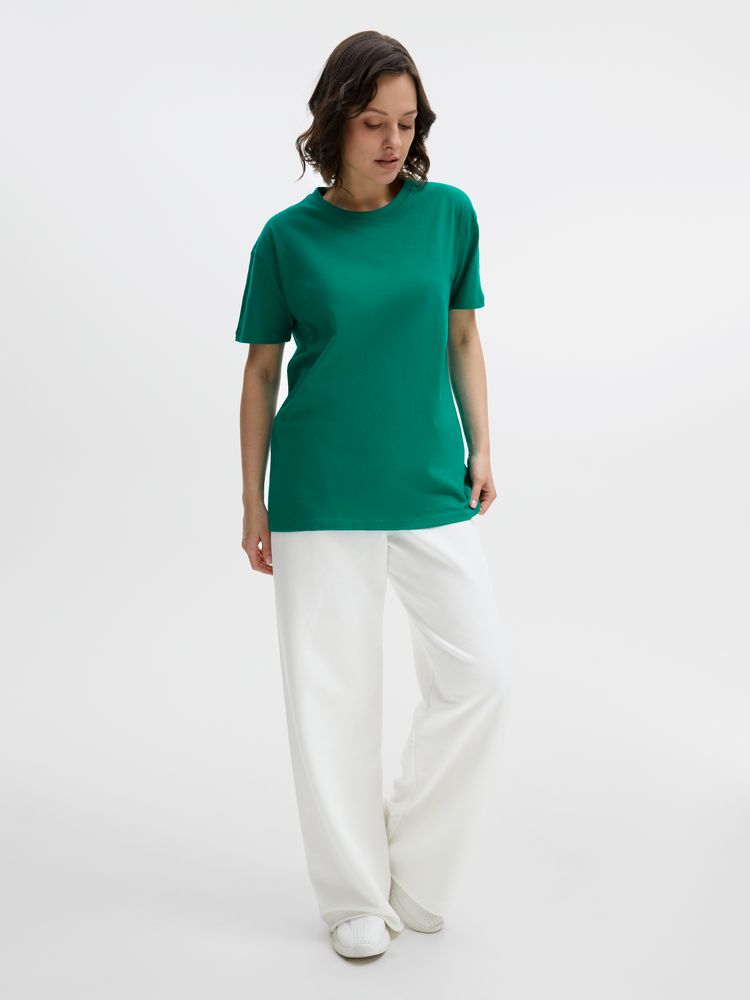 Футболка унисекс Regent 150, зеленая (изумрудная) — изображение 12