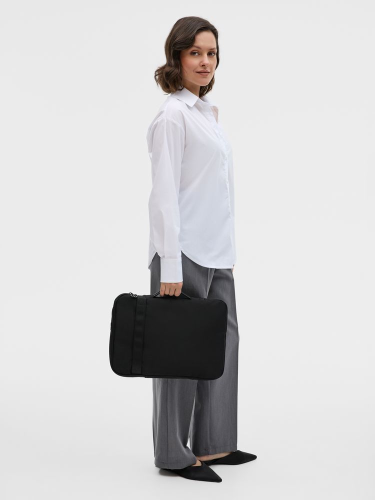 Сумка для ноутбука Crosshub, черная — изображение 11