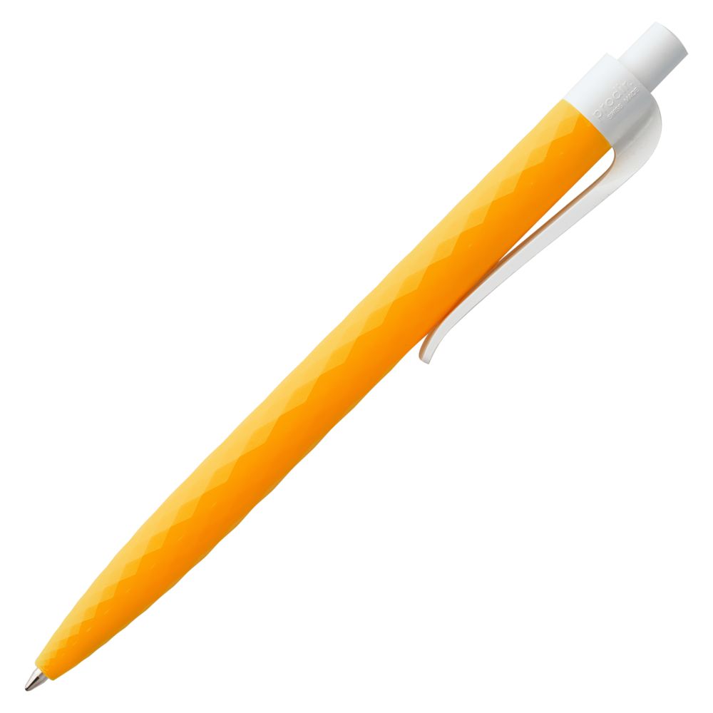 Ручка шариковая Prodir QS01 PMP-P, оранжевая с белым — изображение 5