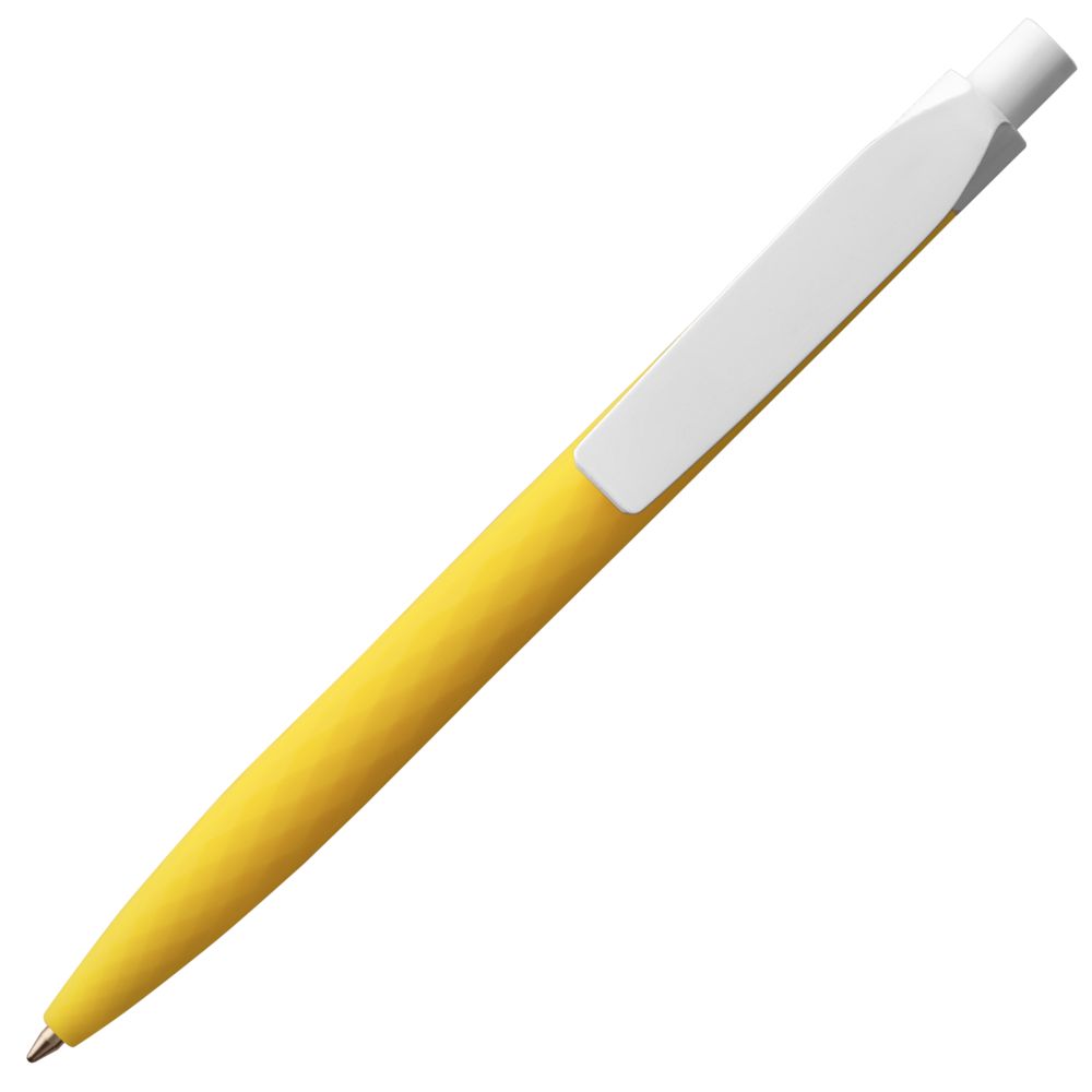 Ручка шариковая Prodir QS01 PMP-P, желтая с белым — изображение 5