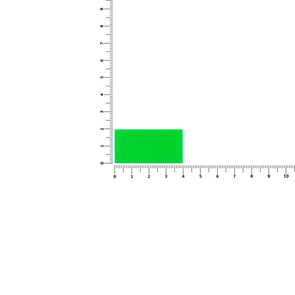 Лейбл из ПВХ Dzeta, XS, зеленый неон — изображение 3