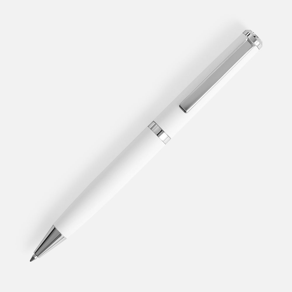 Ручка шариковая Inkish Chrome в футляре, белая — изображение 3
