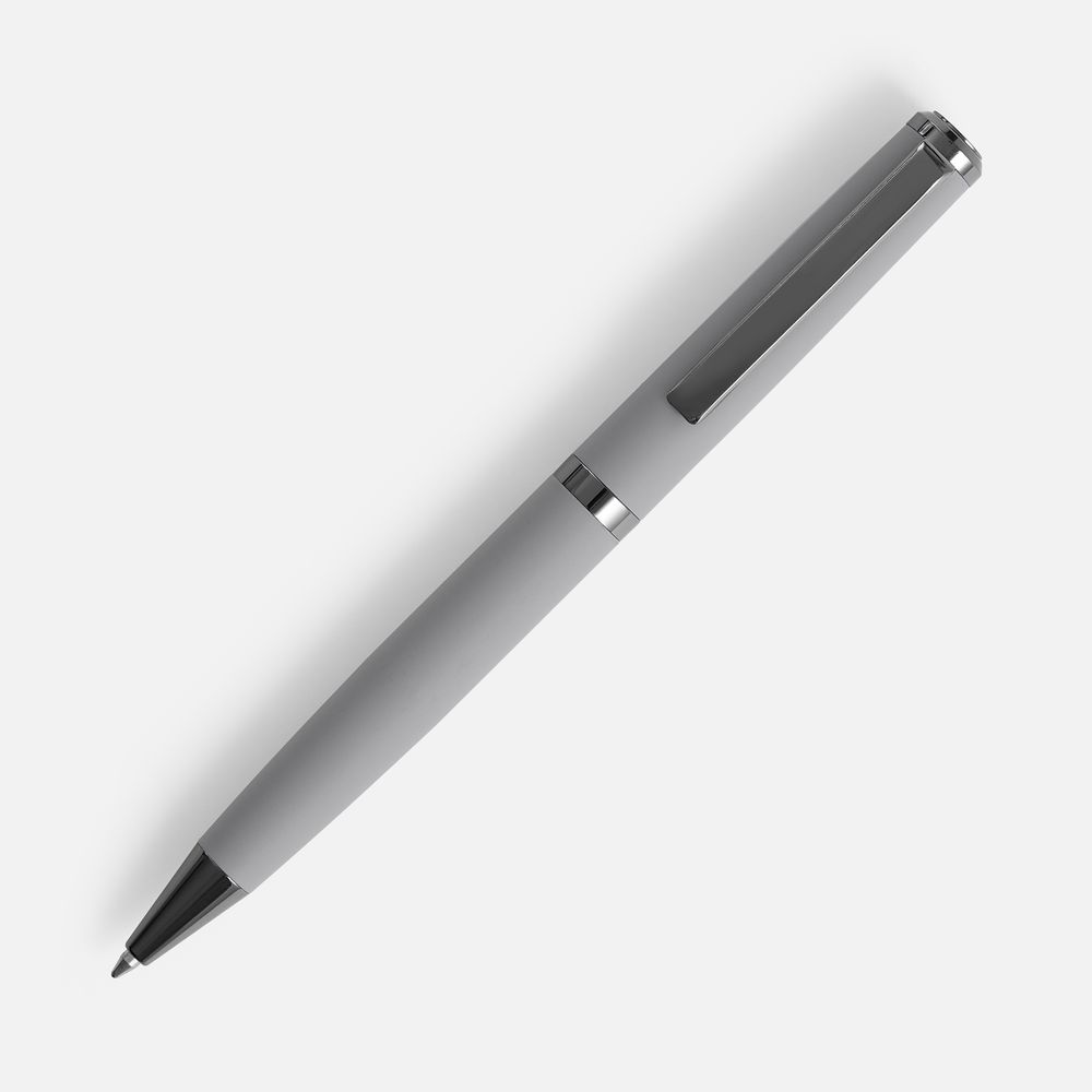Ручка шариковая Inkish Gunmetal в футляре, серая — изображение 3
