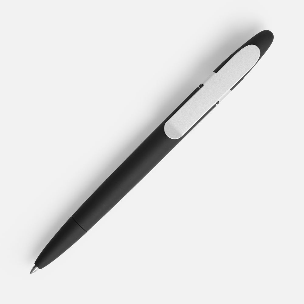 Ручка шариковая Prodir DS5 TSR Metal Clip, черная — изображение 3